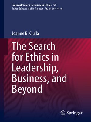 cover image of The Search for Ethics in Leadership, Business, and Beyond